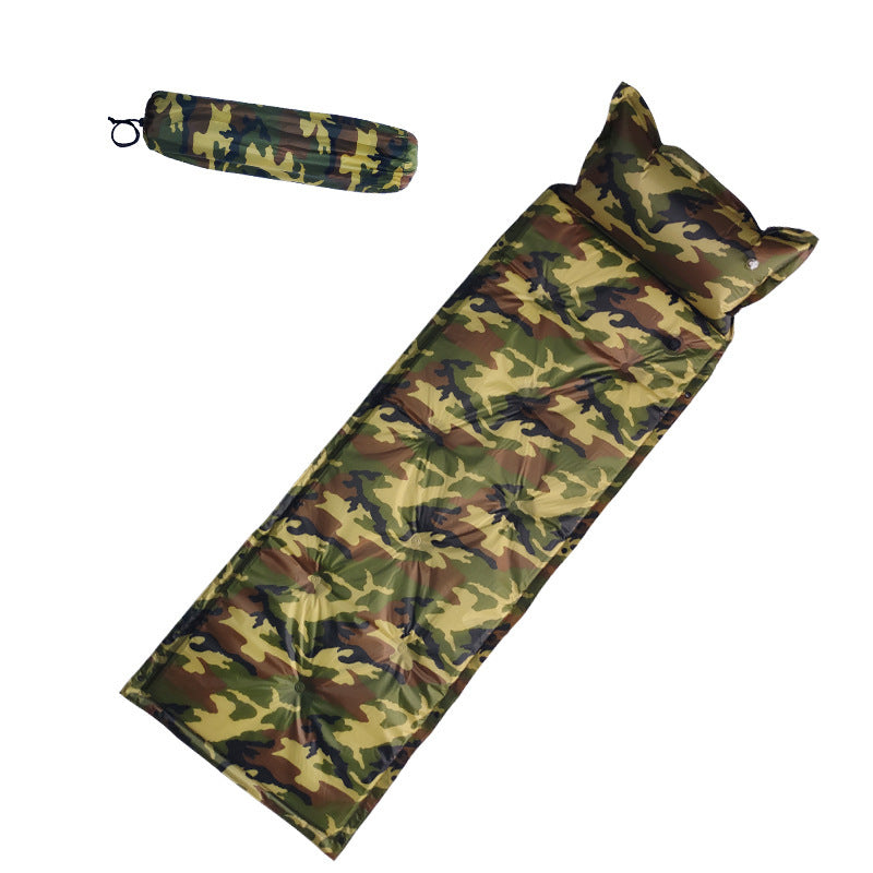 Inflatable Camo Cushion with Pillow for Outdoor Camping - Image 3