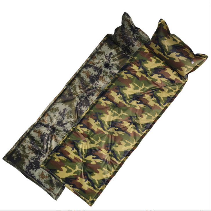 Inflatable Camo Cushion with Pillow for Outdoor Camping - Image 6