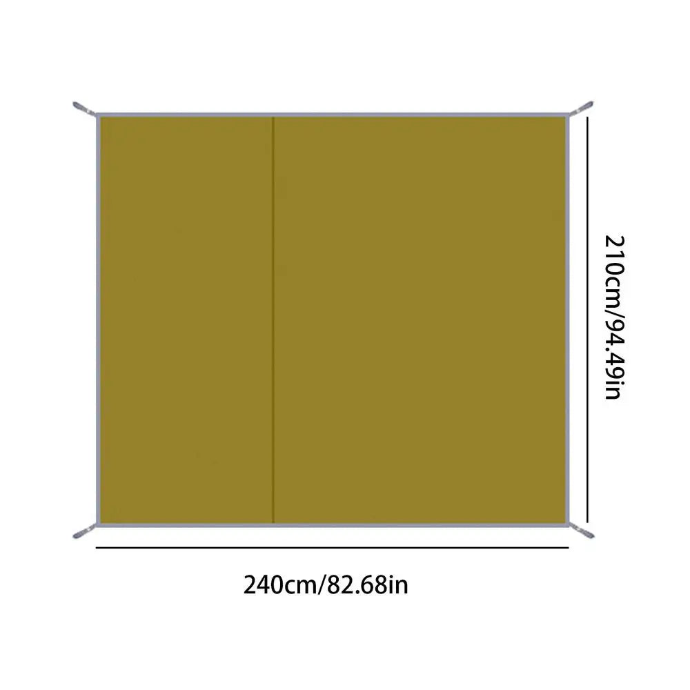 Waterproof Camping Mat & Tarp - Thick, Foldable Picnic Mat, Beach Pad, Tent Sunshade Canopy Ground Sheet - Image 6