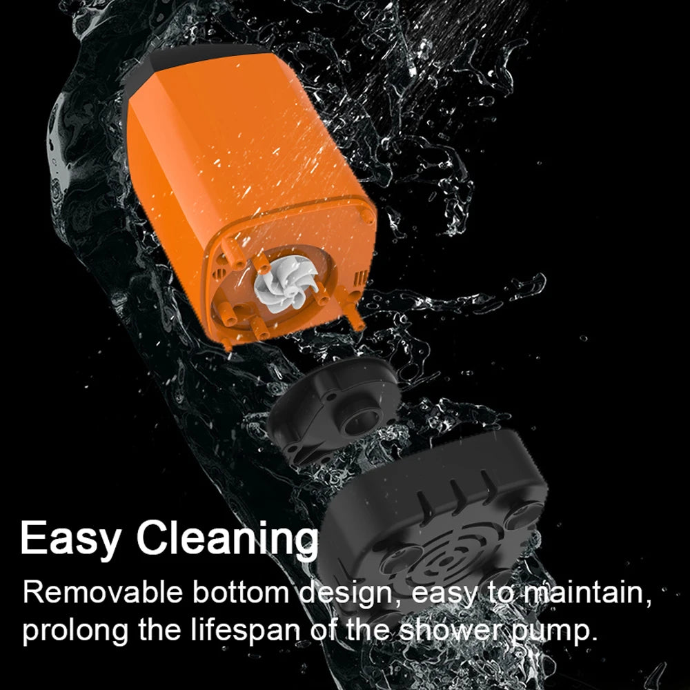 Rechargeable Portable Camping Shower with Digital Display for Outdoor Hiking and Traveling - Image 16